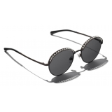 Chanel - Round Sunglasses - Brown Gray - Chanel Eyewear