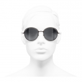 Chanel - Round Sunglasses - Brown Gray - Chanel Eyewear