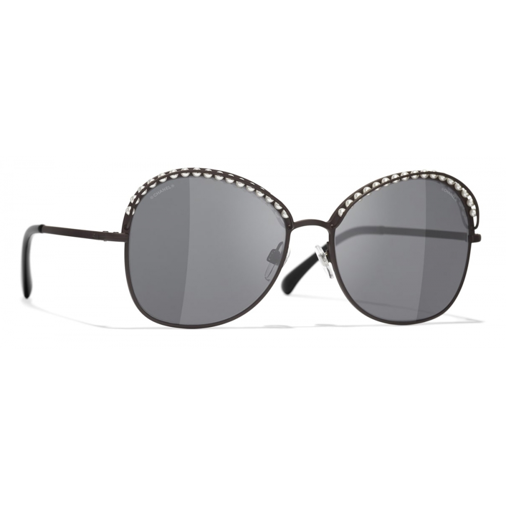Chanel - Square Sunglasses - Brown Dark Gray - Chanel Eyewear - Avvenice
