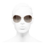 Chanel - Occhiali da Sole Quadrati - Oro Marrone - Chanel Eyewear