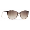 Chanel - Occhiali da Sole a Farfalla - Tartaruga Marrone - Chanel Eyewear