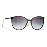 Chanel - Butterfly Sunglasses - Black Gray - Chanel Eyewear