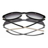 Chanel - Occhiali da Sole a Farfalla - Nero Grigio - Chanel Eyewear