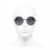 Chanel - Round Sunglasses - Brown Dark Gray - Chanel Eyewear