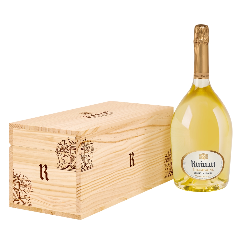 Champagne Ruinart - Blanc de Blancs - Jéroboam 300cl - Caisse bois