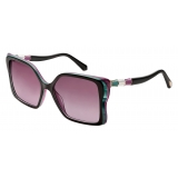 Bulgari - Serpenti - Back to Scale Acetate Butterfly Sunglasses - Black Purple - Serpenti Collection -Bulgari Eyewear