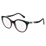 Bulgari - Serpenti - Back to Scale Acetate Panthos Optical Glasses - Multicolor - Serpenti Collection - Bulgari Eyewear