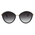 Bulgari - Serpenti - Rounded Metal Sunglasses - Black - Serpenti Collection - Sunglasses - Bulgari Eyewear
