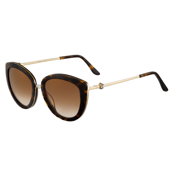 Cartier - Butterfly - Combined Tortoiseshell Composite Smooth Golden-Trinity Collection-Cartier Eyewear