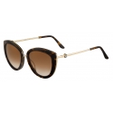 Cartier - Butterfly - Combined Tortoiseshell Composite Smooth Golden-Trinity Collection-Cartier Eyewear