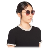 Miu Miu - Miu Miu Scenique Sunglasses - Geometric - Gray Alabaster Gradient - Sunglasses - Miu Miu Eyewear