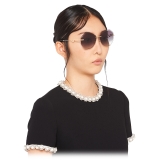 Miu Miu - Miu Miu Scenique Sunglasses - Geometric - Gradient Anthracite Gray - Sunglasses - Miu Miu Eyewear