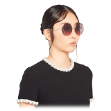Miu Miu - Miu Miu La Mondaine Sunglasses - Round - Gray Alabaster Gradient - Sunglasses - Miu Miu Eyewear