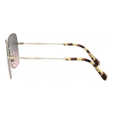 Miu Miu - La Mondaine - Geometrici Oversized - Grigio Sfumato Alabastro - Occhiali da Sole - Miu Miu Eyewear