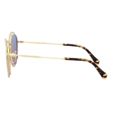 Miu Miu - Miu Miu La Mondaine Sunglasses - Cat-Eye - Gold Wave Blue - Sunglasses - Miu Miu Eyewear