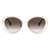 Miu Miu - Miu Miu La Mondaine Sunglasses - Cat-Eye - Pale Gold Gradient Sienna - Sunglasses - Miu Miu Eyewear