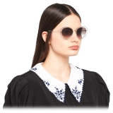 Miu Miu - Miu Miu La Mondaine Sunglasses - Cat-Eye - Silver Gradient Anthracite Gray - Sunglasses - Miu Miu Eyewear