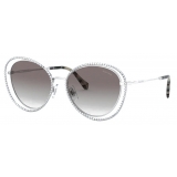 Miu Miu - Miu Miu La Mondaine Sunglasses - Cat-Eye - Silver Gradient Anthracite Gray - Sunglasses - Miu Miu Eyewear