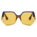 Miu Miu - Miu Miu La Mondaine Sunglasses - Irregular Shape - Gradient Purple Malt - Sunglasses - Miu Miu Eyewear