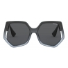 Miu Miu - Occhiali Miu Miu La Mondaine - Forma Irregolare - Nero Sfumato - Occhiali da Sole - Miu Miu Eyewear