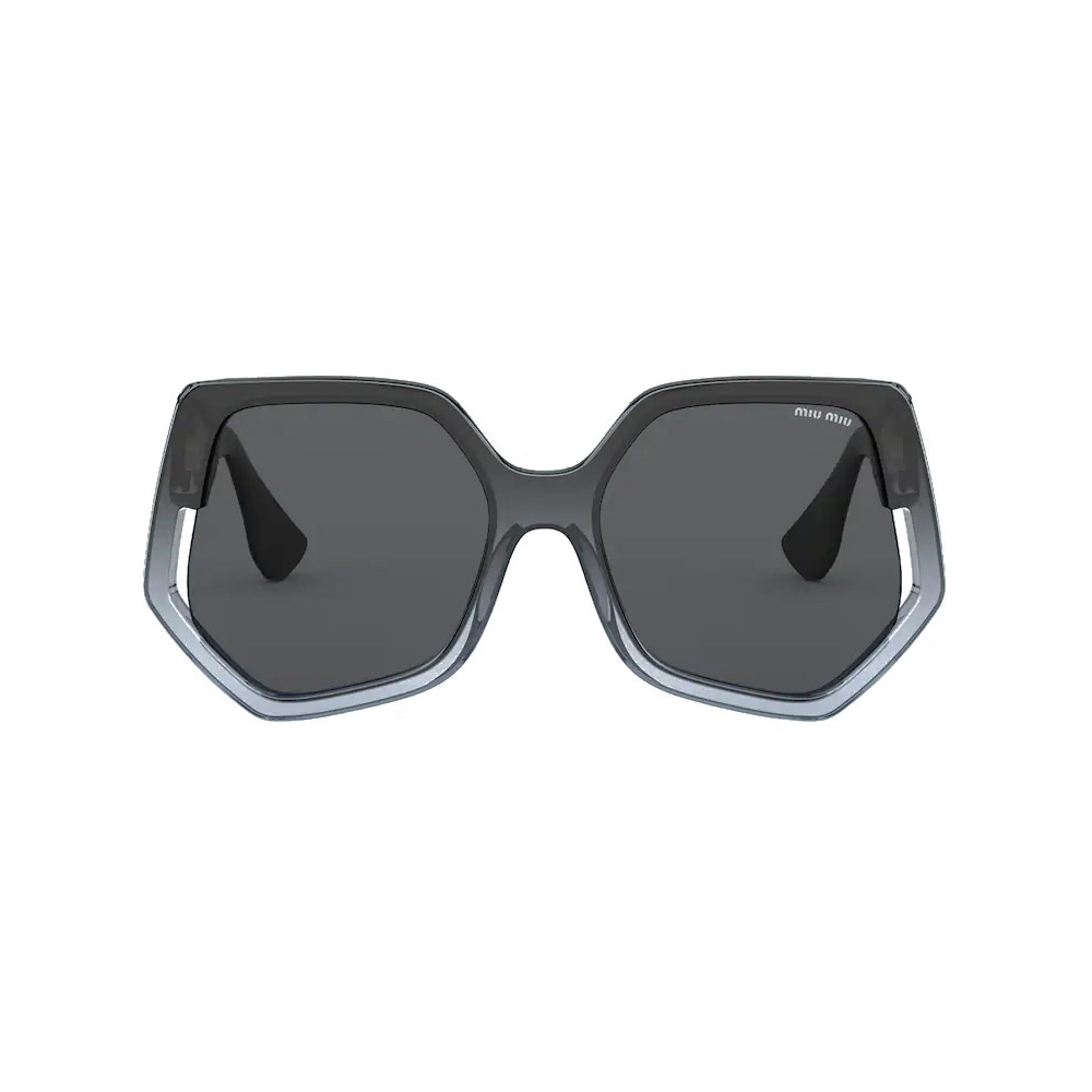 Miu Miu - Occhiali Miu Miu La Mondaine - Forma Irregolare - Nero Sfumato - Occhiali da Sole - Miu Miu Eyewear