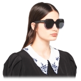 Miu Miu - Miu Miu La Mondaine Sunglasses - Irregular Shape - Gradient Black - Sunglasses - Miu Miu Eyewear