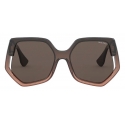 Miu Miu - Miu Miu La Mondaine Sunglasses - Irregular Shape - Gradient Black - Sunglasses - Miu Miu Eyewear