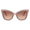 Miu Miu - Miu Miu La Mondaine Sunglasses - Butterfly - Antique Rose Crystal Black - Sunglasses - Miu Miu Eyewear