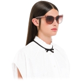 Miu Miu - Miu Miu La Mondaine Sunglasses - Butterfly - Antique Rose Crystal Black - Sunglasses - Miu Miu Eyewear