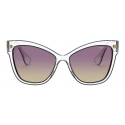 Miu Miu - Miu Miu La Mondaine Sunglasses - Butterfly - Violet Crystal Black - Sunglasses - Miu Miu Eyewear