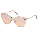 Swarovski - Nile Square Sunglasses - SK161-P 01B - Black - Sunglasses - Swarovski Eyewear