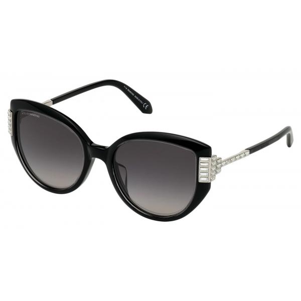 Swarovski - Fluid Cat Eye Sunglasses - SK0272-P - Black - Sunglasses ...