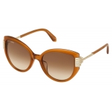 Swarovski - Fluid Square Sunglasses - SK237-P 36F - Brown - Sunglasses - Swarovski Eyewear
