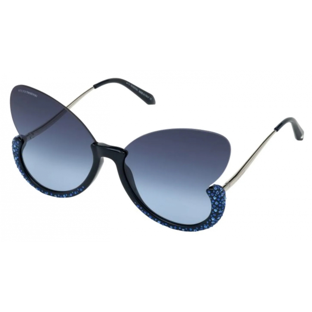 Swarovski - Occhiali da Sole Moselle Farfalla - SK0270-P - Blu - Occhiali da Sole - Swarovski Eyewear