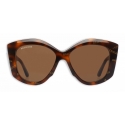 Balenciaga - Power Butterfly Sunglasses - Brown - Sunglasses - Balenciaga Eyewear