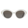 Balenciaga - Occhiali da Sole Dynasty Oval - Bianco - Occhiali da Sole - Balenciaga Eyewear