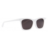 Balenciaga - Rim Rectangle Sunglasses Adjusted Fit - White - Sunglasses - Balenciaga Eyewear