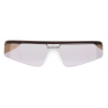 Balenciaga - Ski Rectangle Sunglasses - White - Sunglasses - Balenciaga Eyewear