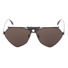 Alexander McQueen - Occhiale da Sole Top Piercing - Nero Fumo - Alexander McQueen Eyewear