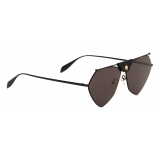 Alexander McQueen - Top Piercing Sunglasses - Black Smoke - Alexander McQueen Eyewear
