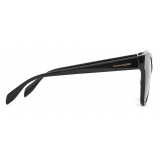Alexander McQueen - Occhiali da Sole in Acetato con Gioielli Spider - Nero Grigio - Alexander McQueen Eyewear