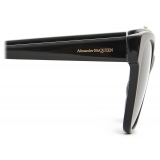Alexander McQueen - Occhiali da Sole in Acetato con Gioielli Spider - Nero Grigio - Alexander McQueen Eyewear