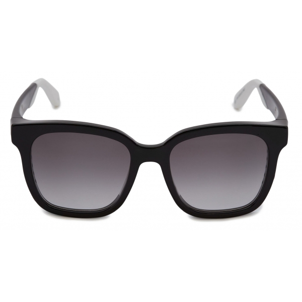 Alexander McQueen - Occhiali da Sole Quadrati Court - Nero Grigio - Alexander McQueen Eyewear