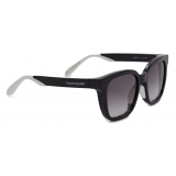 Alexander McQueen - Court Square Sunglasses - Black Grey - Alexander McQueen Eyewear