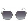 Alexander McQueen - Light Skull Square Sunglasses - Ruthenium Grey - Alexander McQueen Eyewear