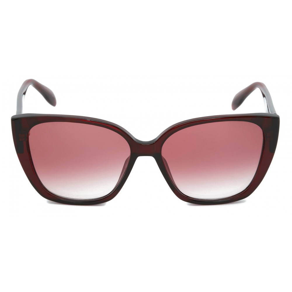 Alexander McQueen - Seal Sunglasses - Burgundy - Alexander McQueen Eyewear