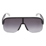 Alexander McQueen - Court Visor Sunglasses - Black Grey - Alexander McQueen Eyewear