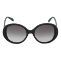Alexander McQueen - Occhiali da Sole Rotondi Seal - Nero Grigio - Alexander McQueen Eyewear