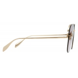 Alexander McQueen - Butterfly Jewelled Sunglasses - Gold Violet - Alexander McQueen Eyewear