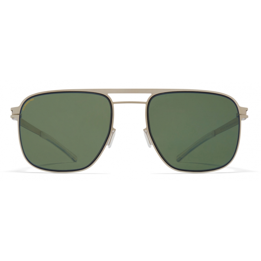 Mykita - Eli - NO1 - Matte Silver Black Green - Metal Collection - Sunglasses - Mykita Eyewear